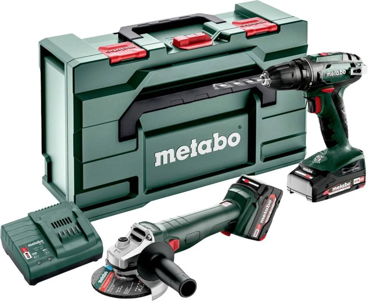 Metabo Combo Set BS 18 W 18 L 9-125 Gereedschapsset