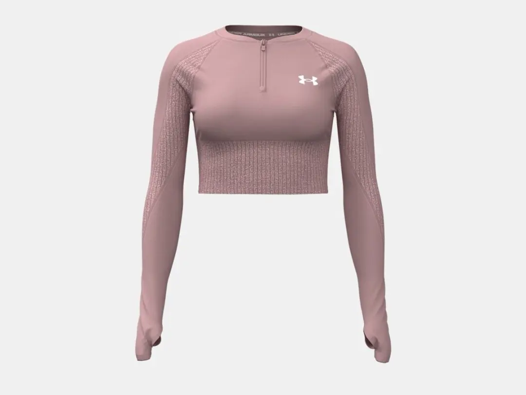 Under Armour Hg Rib Sweatshirt - Roze L