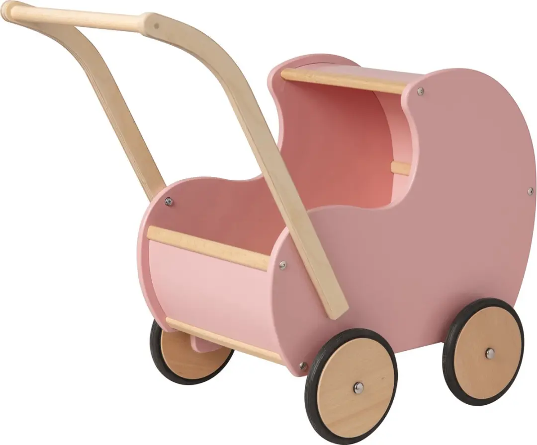 Van Dijk Toys Poppenwagen Retro Rosè 166