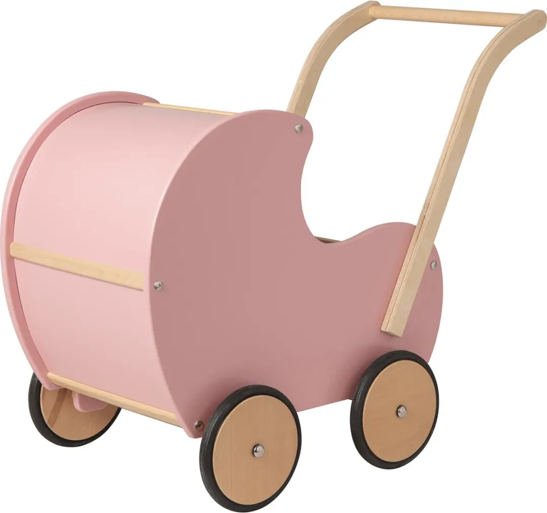 Van Dijk Toys Poppenwagen Retro Rosè 166