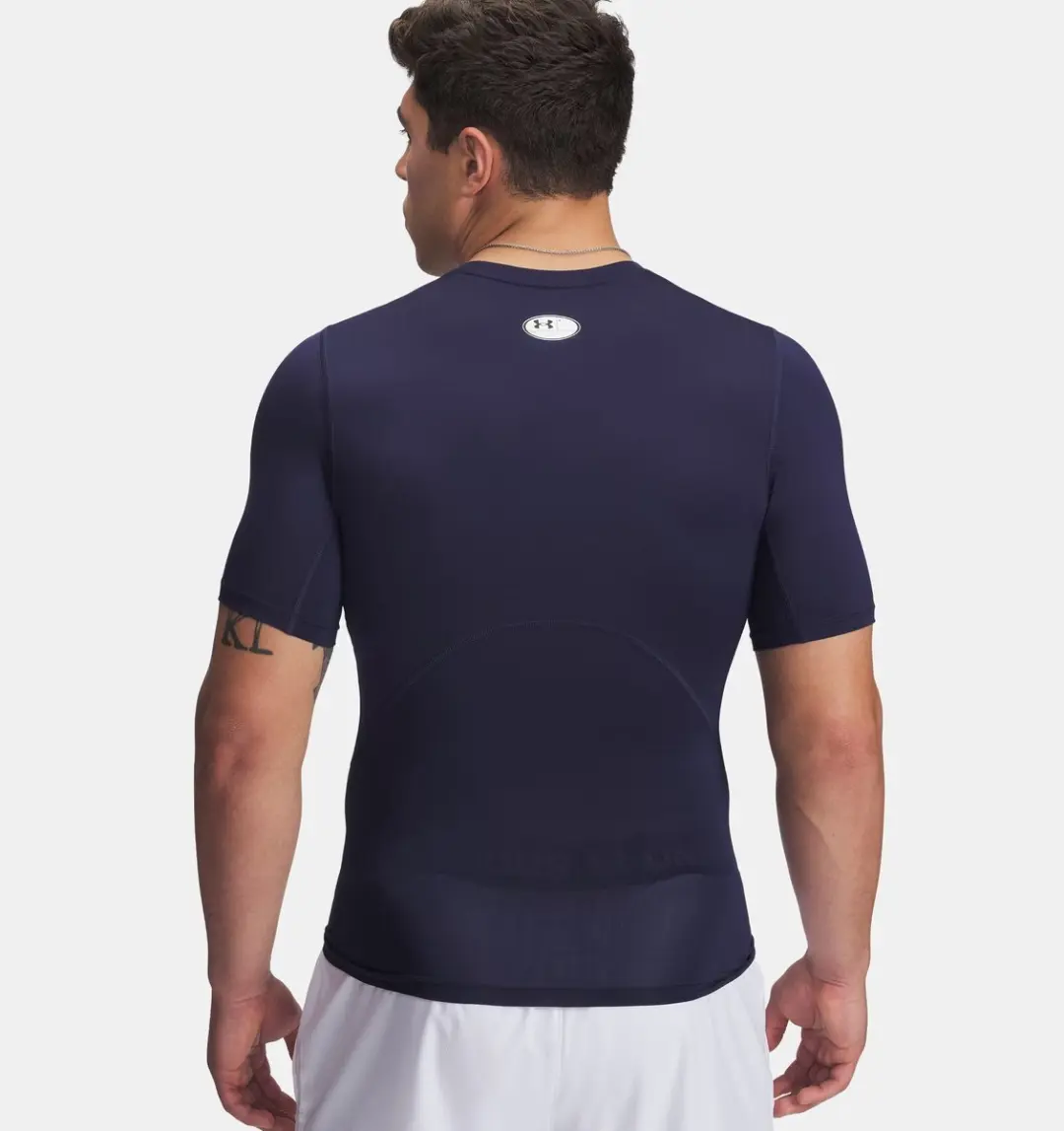 Under Armour HeatGear Shirt Heren - Navy - XS