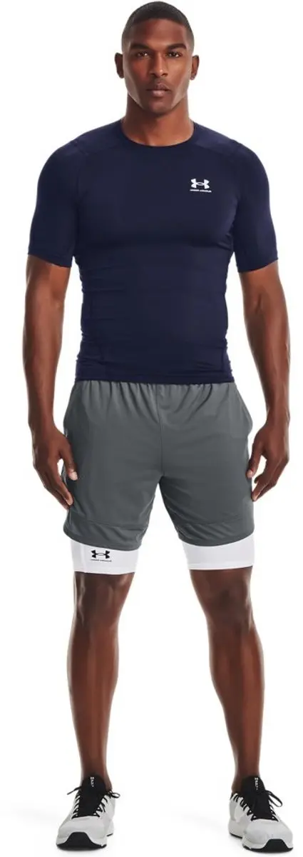 Under Armour HeatGear Shirt Heren - Navy - XS