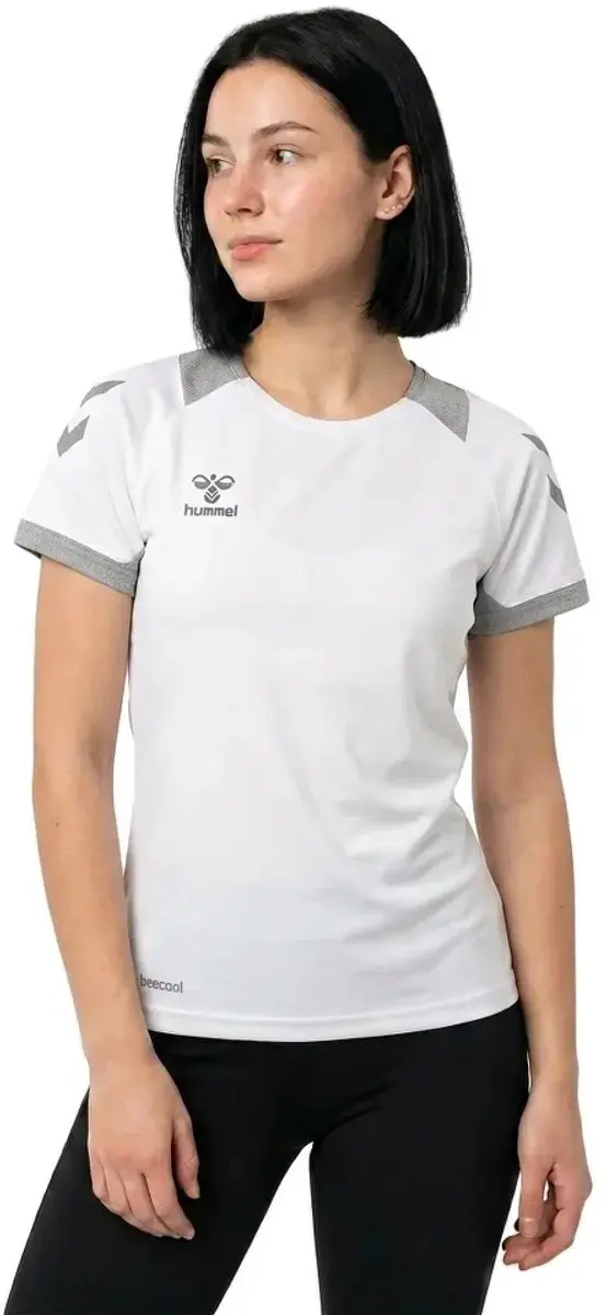 Hummel Lead Poly T-shirt Wit - 2XL