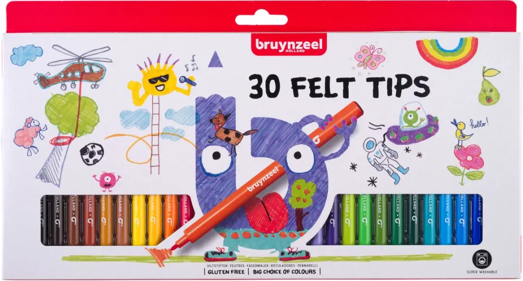 Bruynzeel Kids Viltstift 30st Assorti