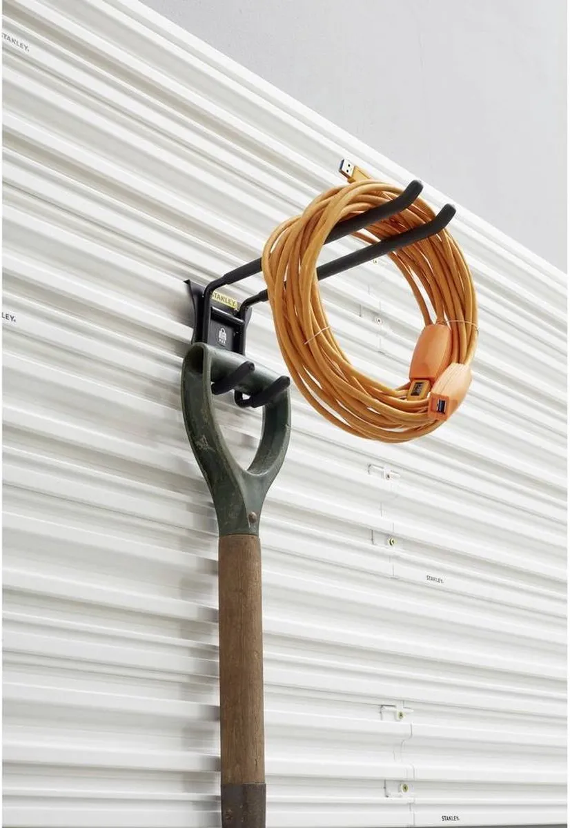 Stanley Track Wall Dubbele Haak STST82606-1 - Geel