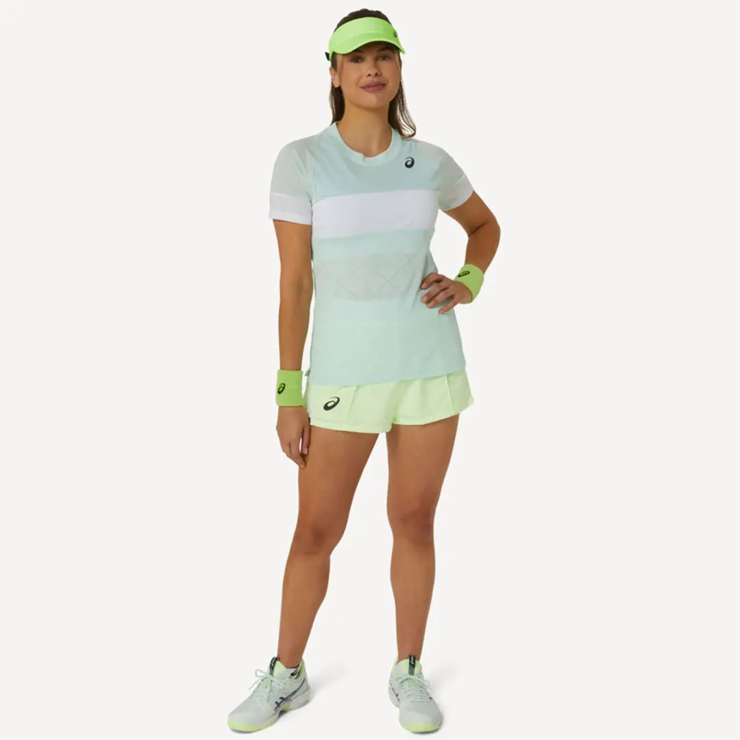 ASICS SS Padeltop - Groen/Wit - Maat S