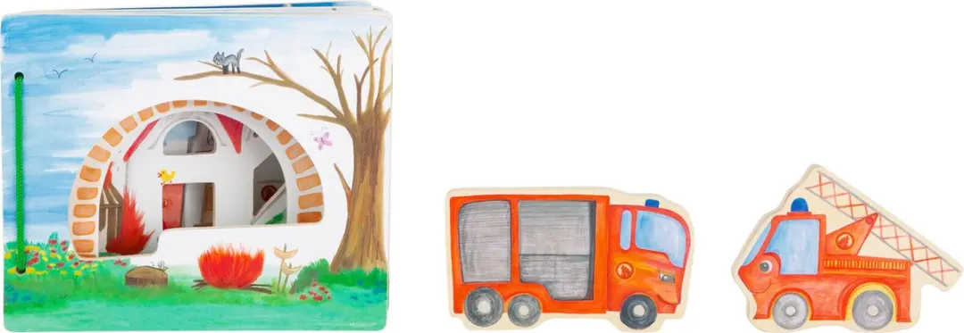 Small Foot Houten Brandweerboekje Interactief - FSC - afbeelding 6 van 6