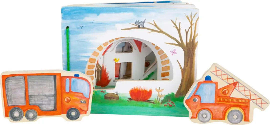 Small Foot Houten Brandweerboekje Interactief