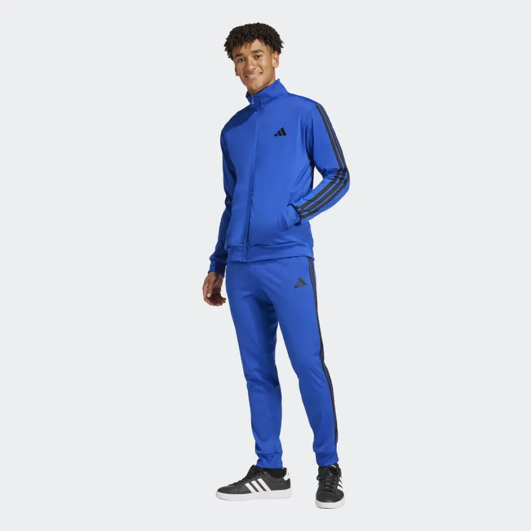 Adidas Heren Trainingspak Kobalt Blauw/Zwart - Maat S