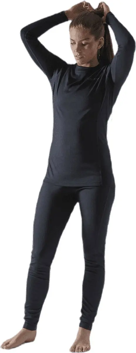 Craft Core Warm Baselayer Dames - Shirt & Broek XL - Zwart