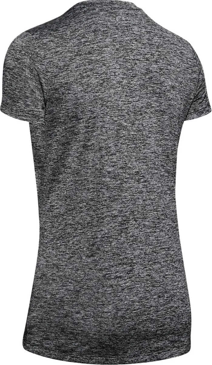 Under Armour Tech SSV Twist Dames Sportshirt XS - Zwart