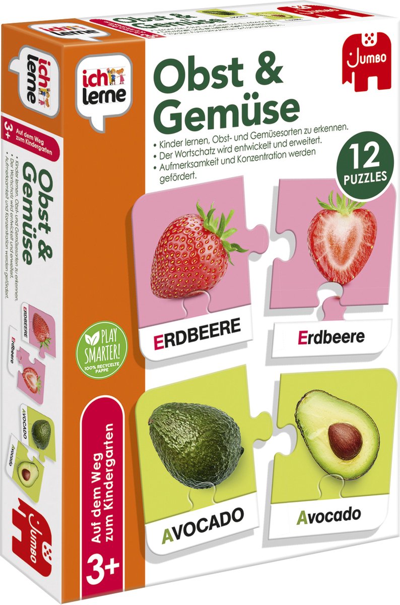 Ik leer Ich Lerne - Obst & Gemüse, 3 jaar, Karton, Meerkleurig