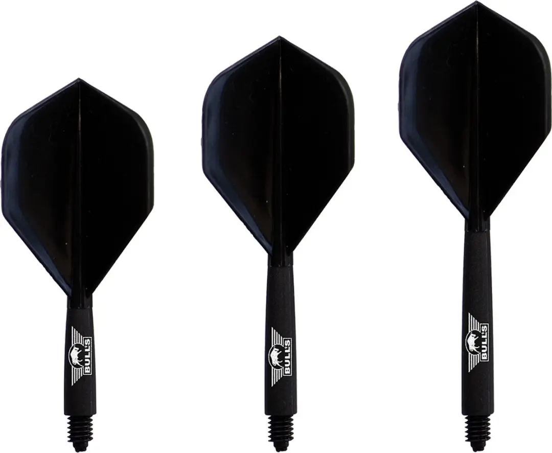 Bull's Union Flight System No.2 - Zwart Medium - 3 Stuks