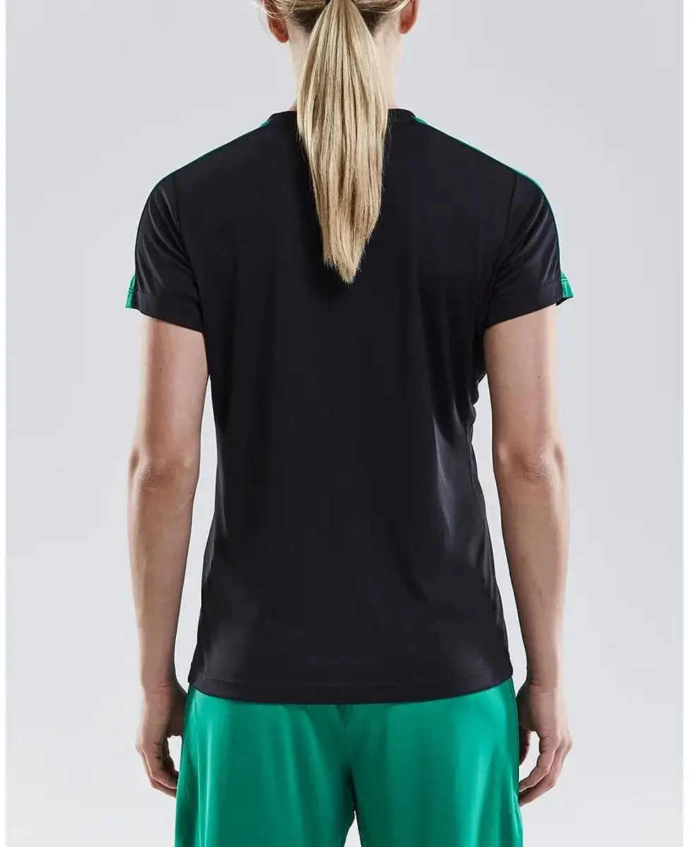 Craft Progress Contrast Shirt Dames - Groen/Zwart L