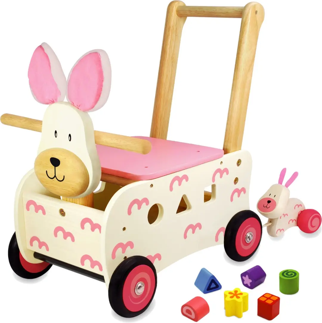 I'm Toy Konijn Loop/Duwwagen - IM87250 - Roze