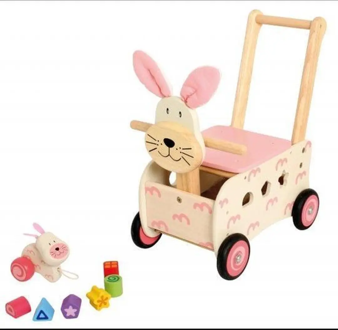 I'm Toy Konijn Loop/Duwwagen - IM87250 - Roze