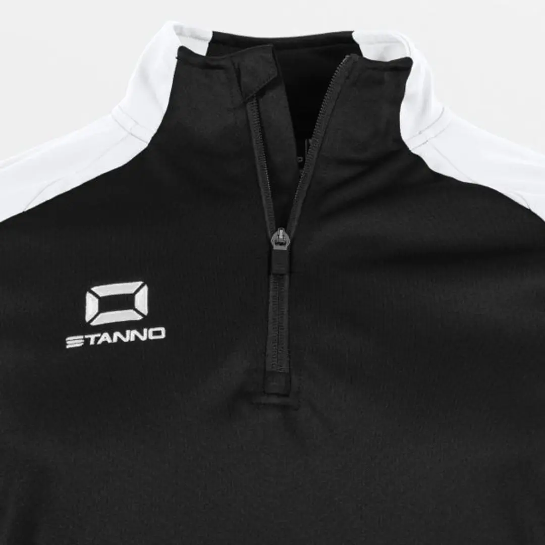 Stanno Stadio Quarter Zip Top S - Zwart/Wit