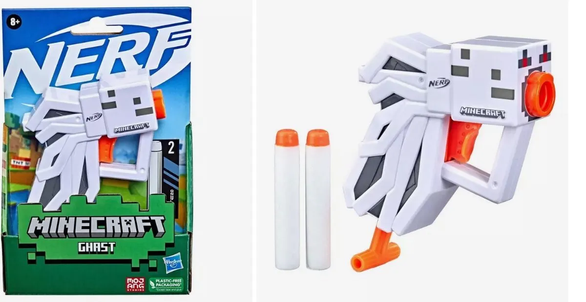 Nerf Minecraft Ghast Blaster F4421CU80 - Oranje/Wit