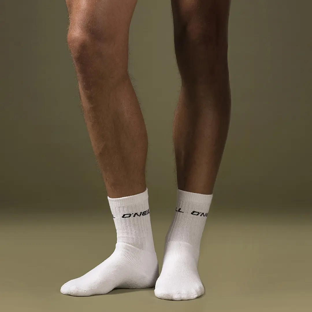 O'Neill Sportsokken Unisex 39-42 - 3 Paar Wit