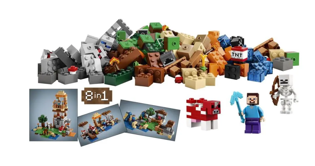 LEGO Crafting Kist 21116 - 518 Stukken - 2 Minifiguren - Zwart