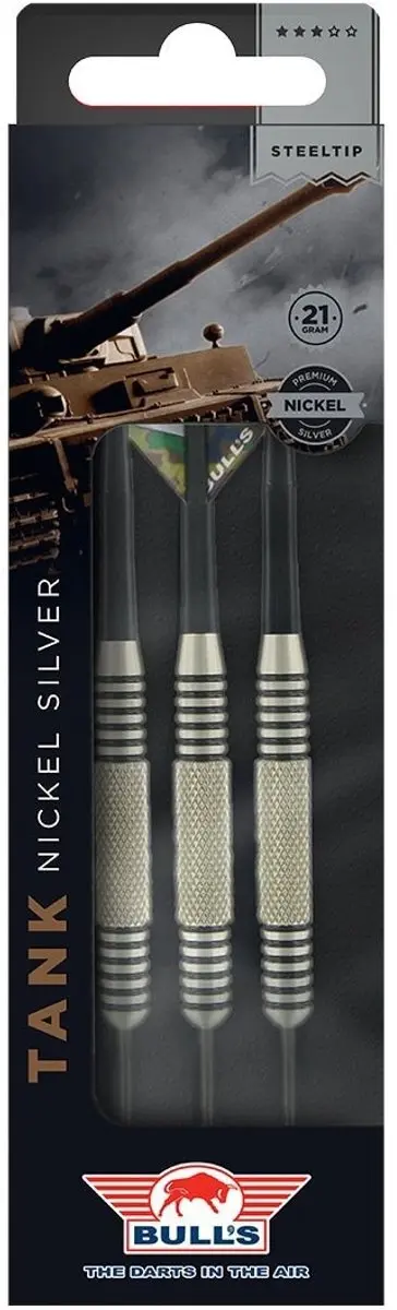 Bull's Tank Nickel Silver Dartpijlen 3 Stuks