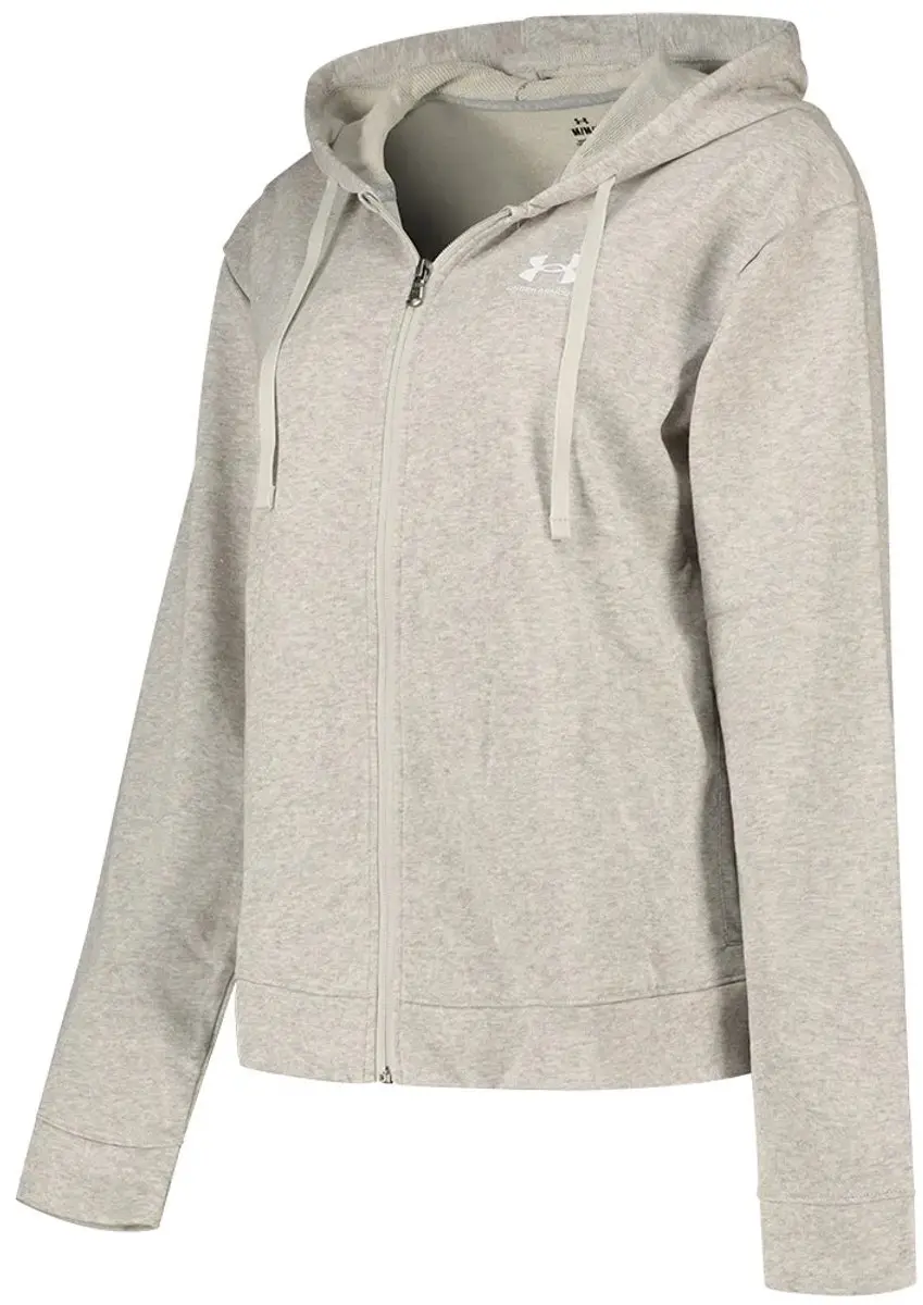 Under Armour Rival Terry Full-Zip Dames - XS - Grijs