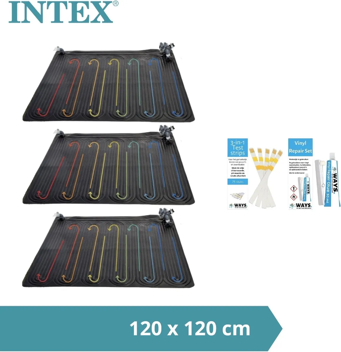 Intex Zwembadverwarming 3x Solarmat