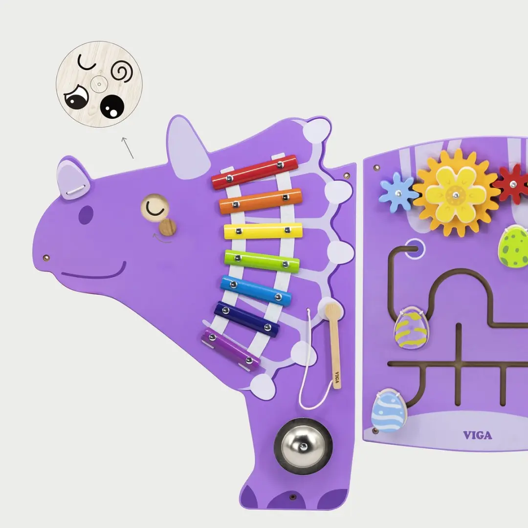 VIGA Dinosaurus Activiteiten Wandpanel 76215 - Meerkleurig