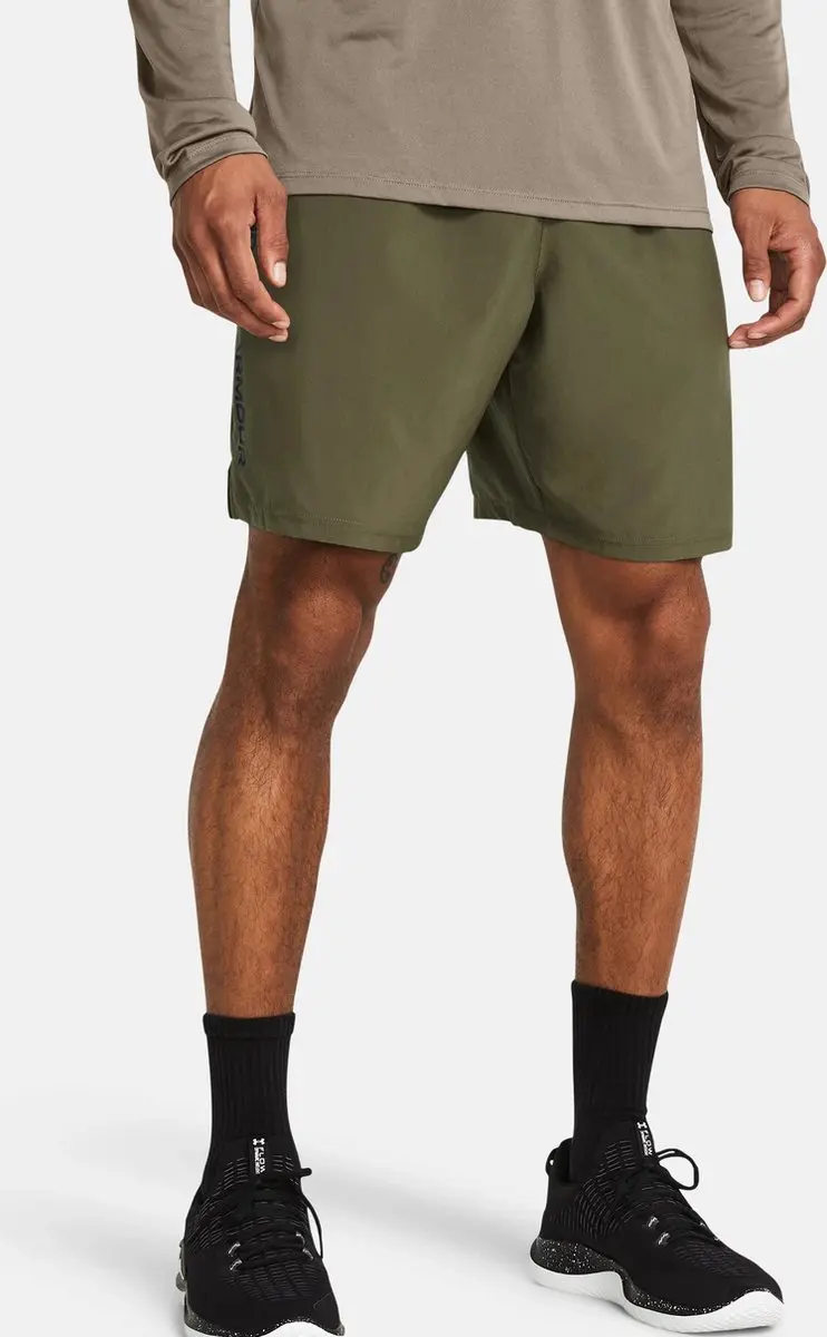 Under Armour Tech Woven Wordmarks Short - XS - Donkergroen