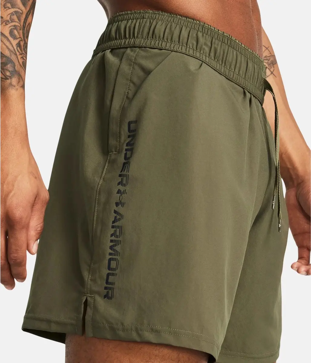 Under Armour Tech Woven Wordmarks Short - XS - Donkergroen