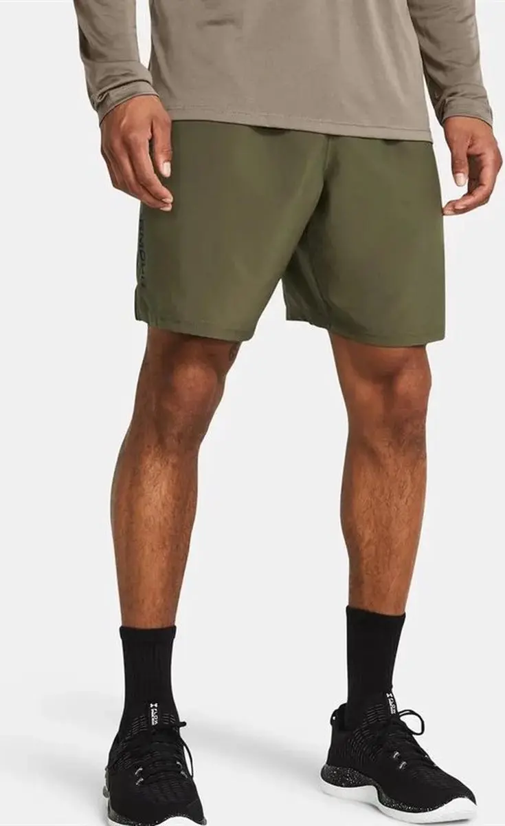 Under Armour Tech Woven Wordmarks Short - XS - Donkergroen