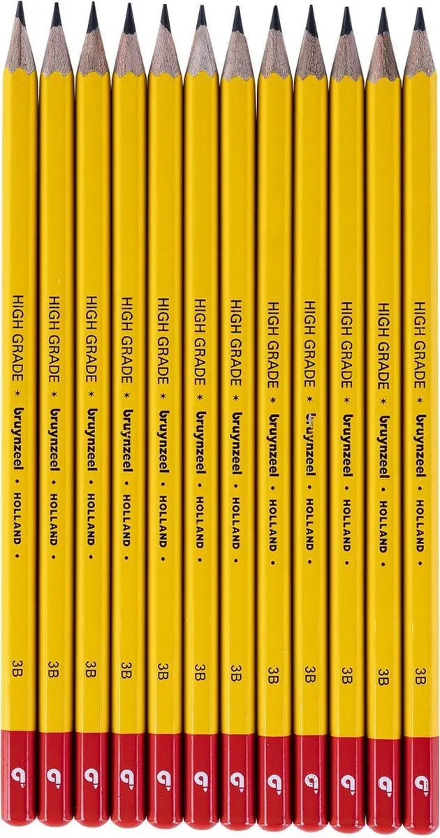 Bruynzeel Burotek 3B Grafietpotloden - 12 Stuks