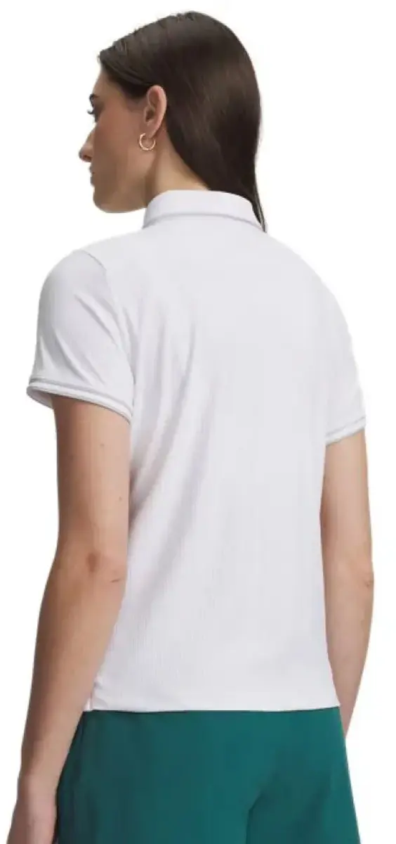 Under Armour Drive Chill SS Poloshirt Dames - Wit M