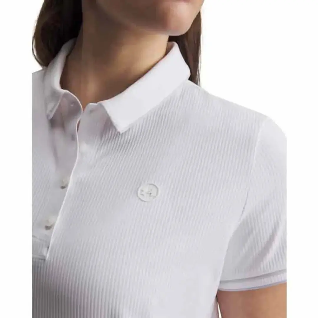 Under Armour Drive Chill SS Poloshirt Dames - Wit M