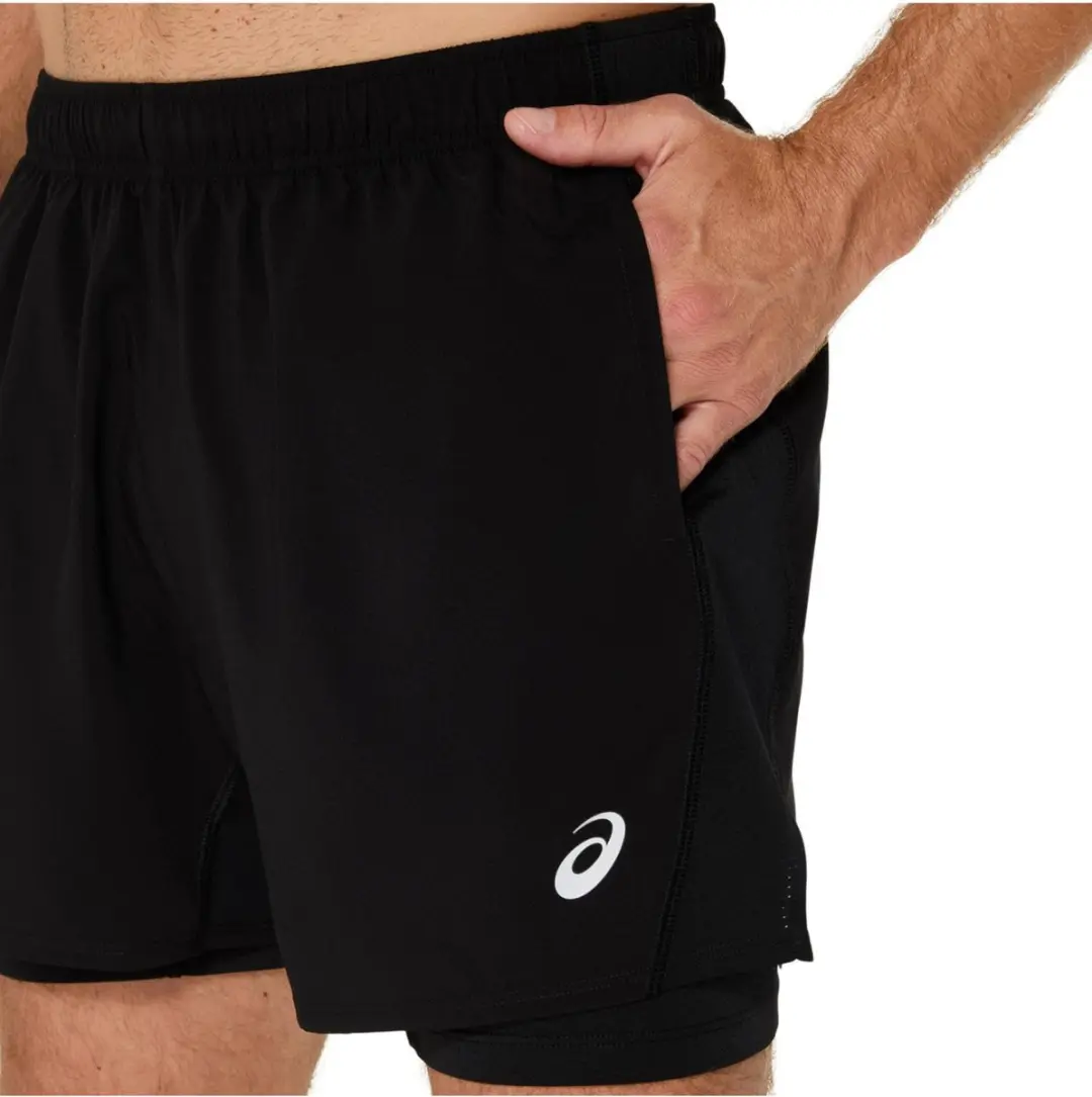 ASICS Core 2N1 5in Short - M - Zwart