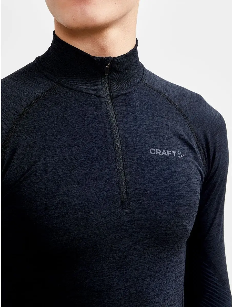 Craft Core Dry Active Comfort HZ Thermoshirt Heren L - Donkerblauw/Zwart - afbeelding 6 van 6