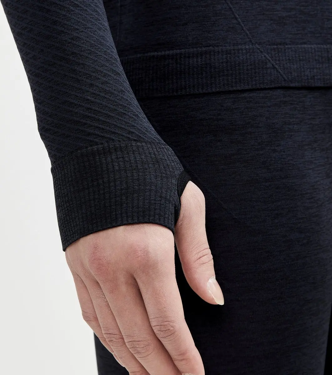 Craft Core Dry Active Comfort HZ Thermoshirt Heren L - Donkerblauw/Zwart