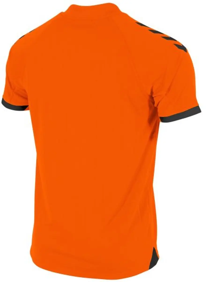 Hummel Fyn Shirt Korte Mouw Kinderen 128 - Oranje/Zwart