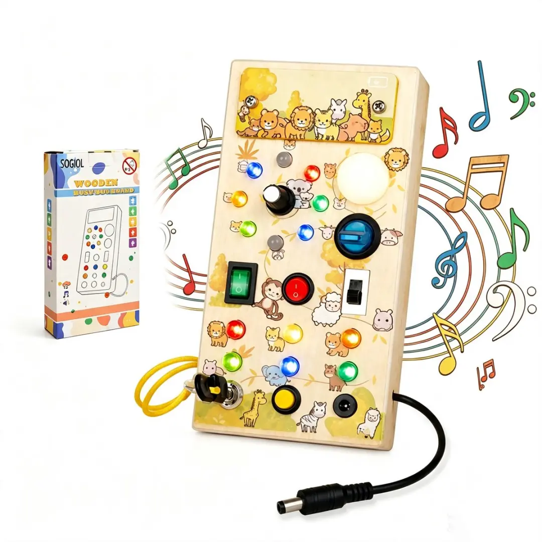 Sogiol Montessori Busy Board Dierentuinserie