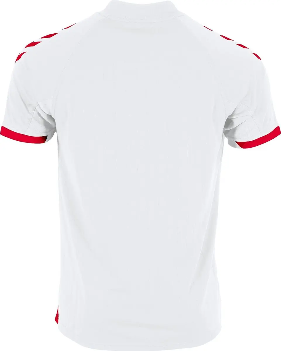 Hummel Fyn Shirt Korte Mouw Kinderen 140 - Wit/Rood