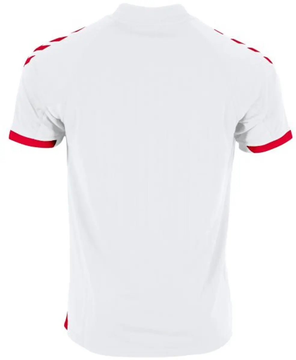Hummel Fyn Shirt Korte Mouw Kinderen 140 - Wit/Rood