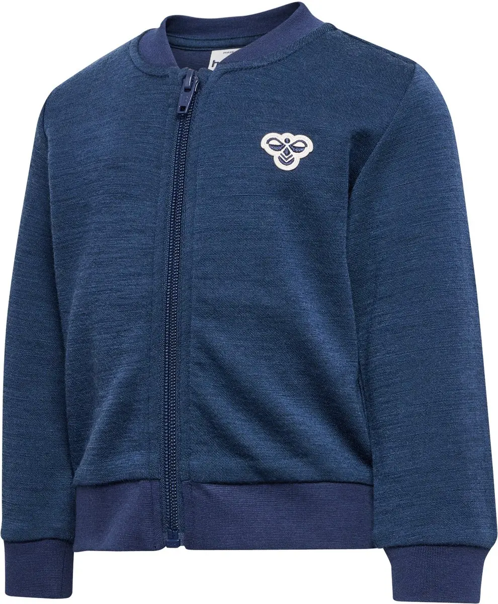 Hummel Hmlmini Wool Zip Jacket 98 - Dress Blues