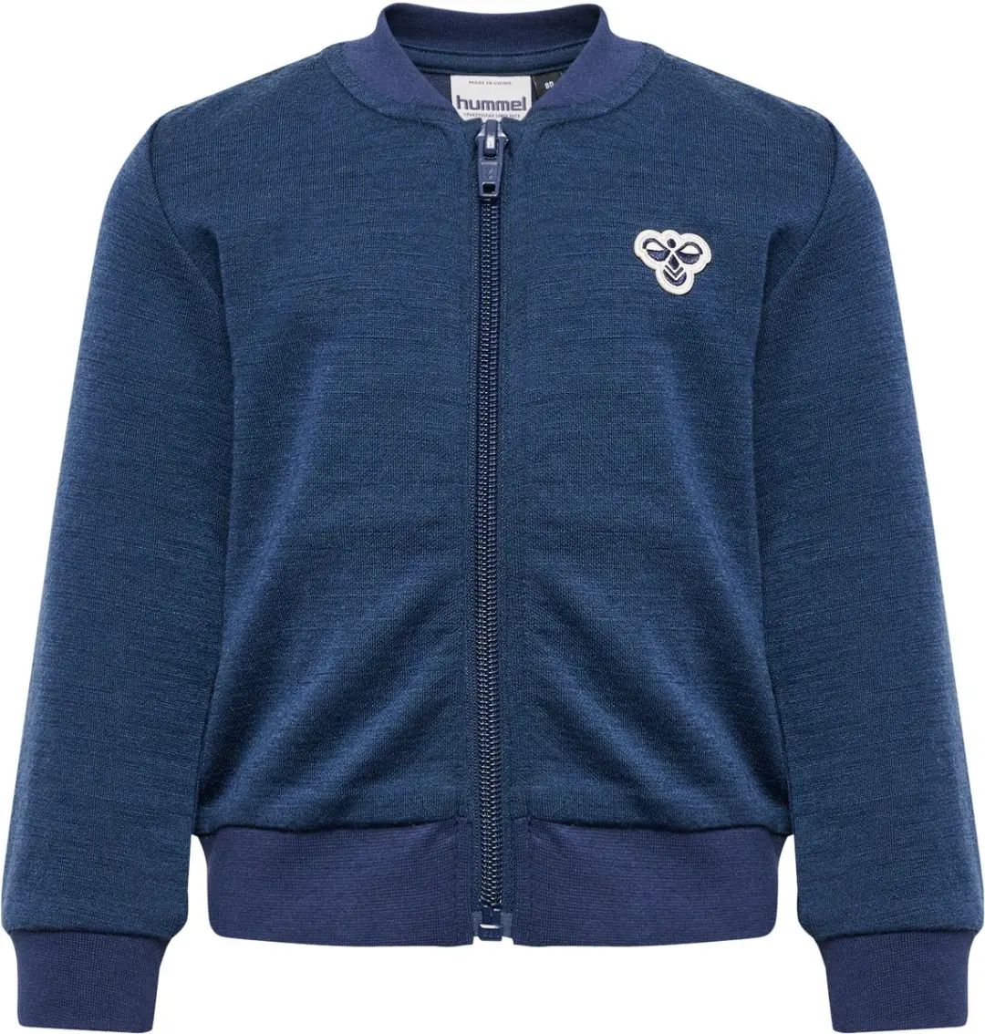 Hummel Hmlmini Wool Zip Jacket 98 - Dress Blues
