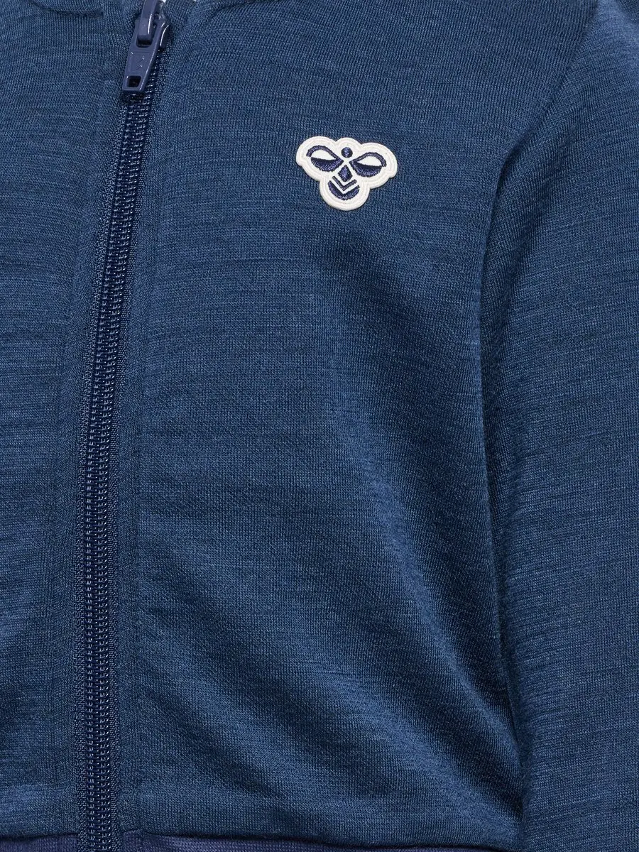 Hummel Hmlmini Wool Zip Jacket 98 - Dress Blues