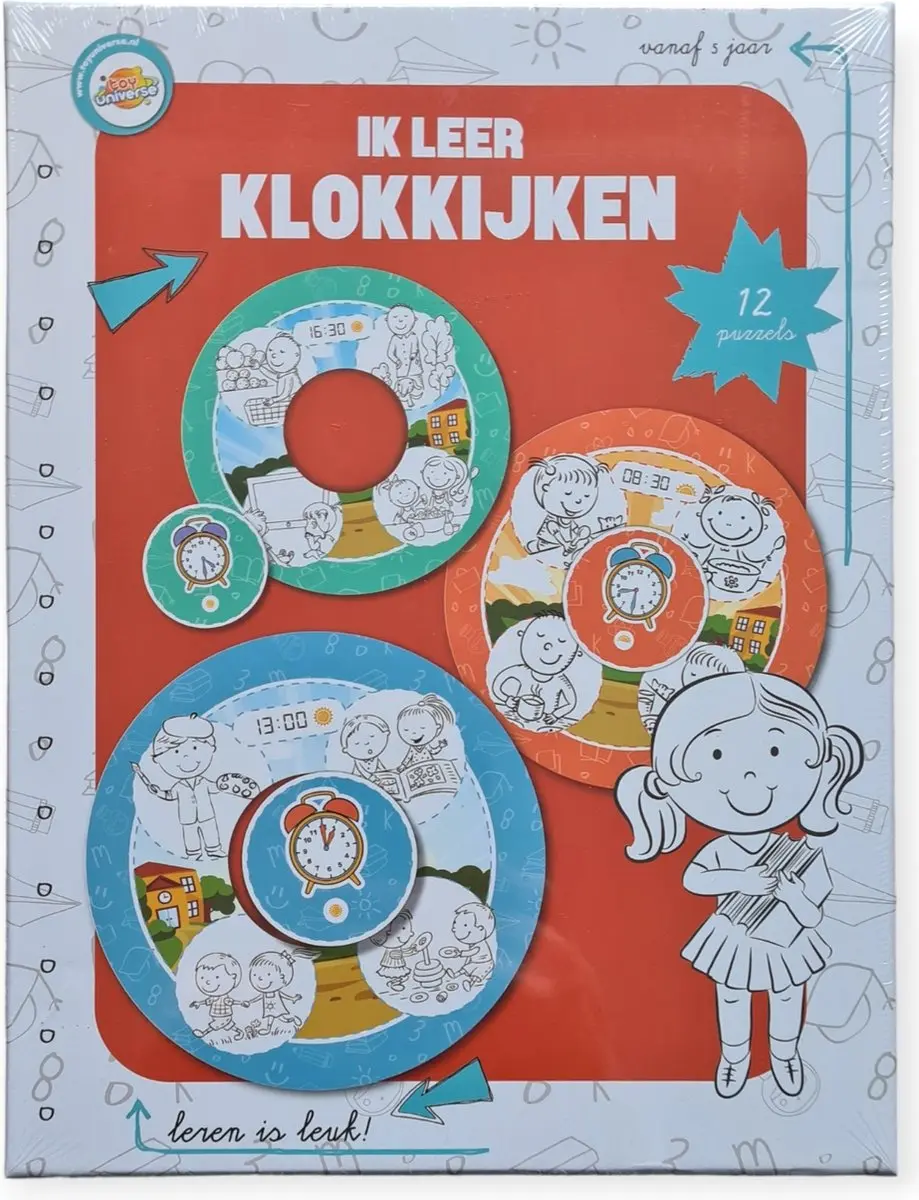 Toy Universe Ik Leer Klokkijken Puzzel 100 Stuks