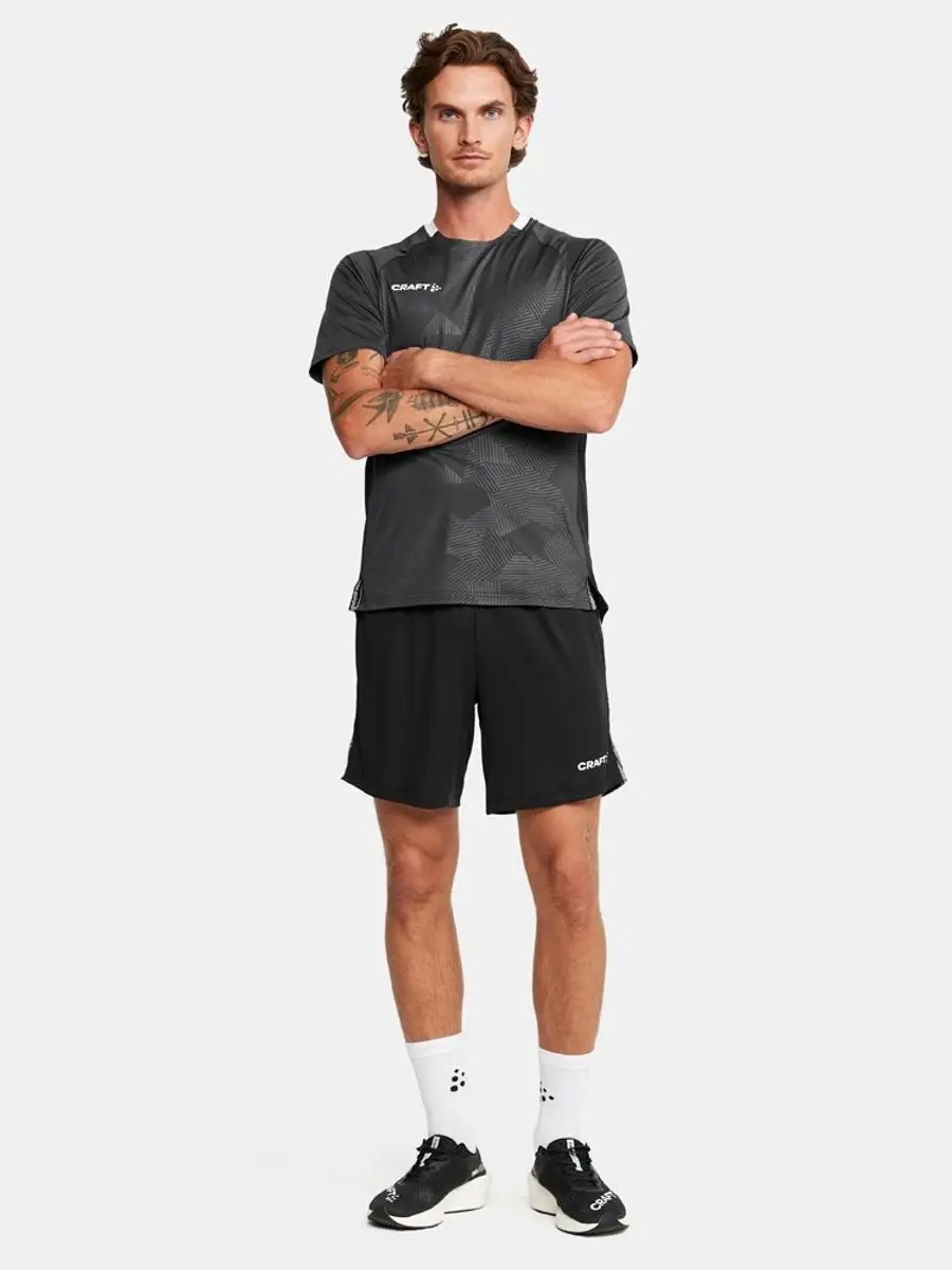 Craft Premier Solid Jersey Heren Shirt - XXL - Grijs