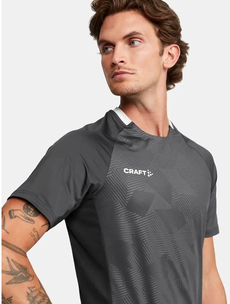 Craft Premier Solid Jersey Heren Shirt - XXL - Grijs