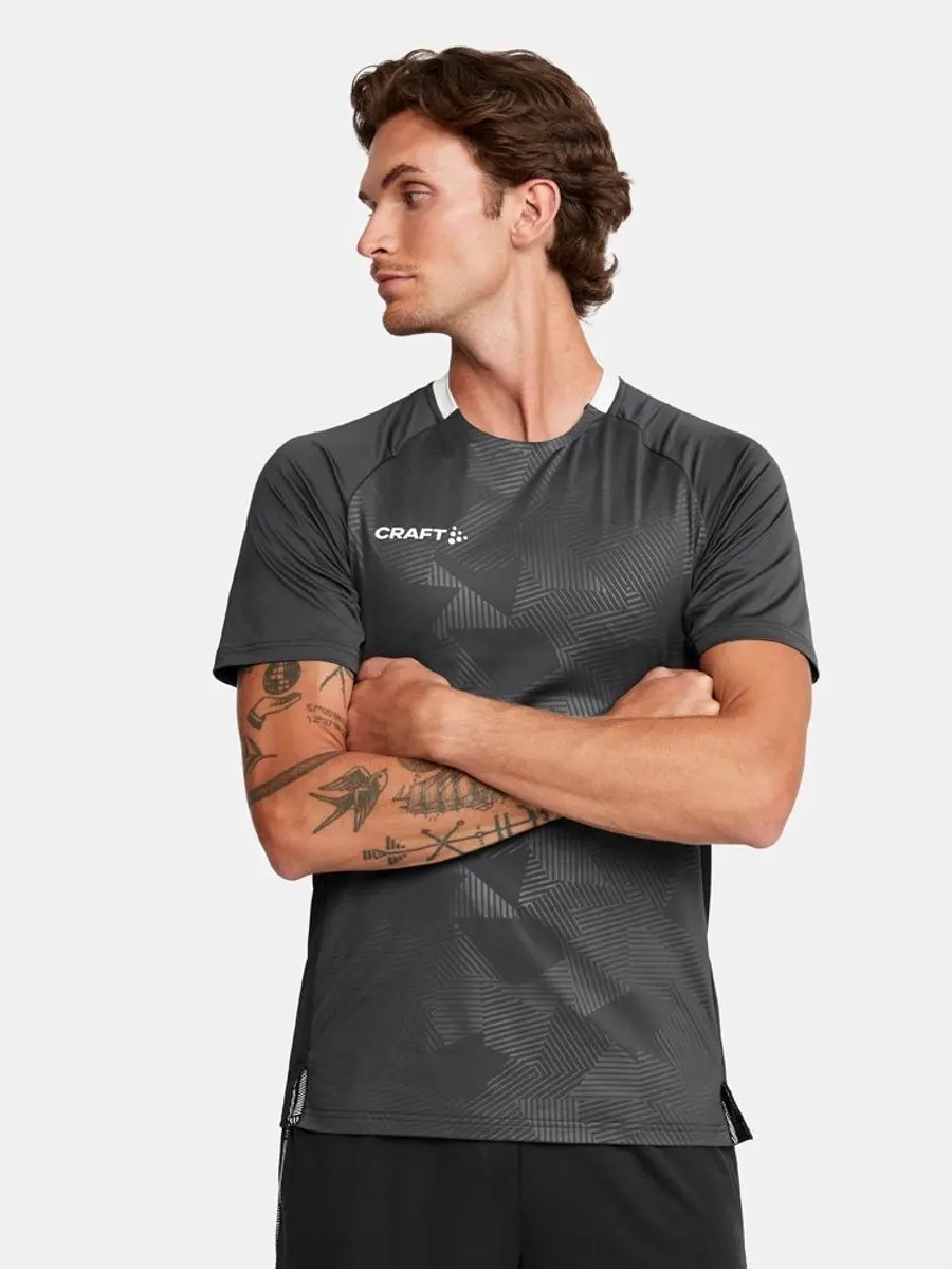 Craft Premier Solid Jersey Heren Shirt - XXL - Grijs