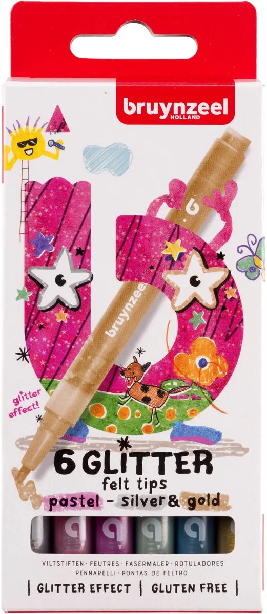 Bruynzeel Kids Viltstiftset 6 Stuks
