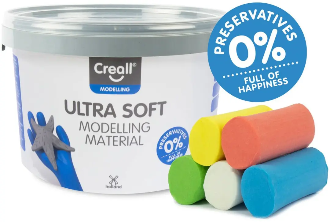 Creall Ultra Soft Klei - 5 Bright Colours 1100g